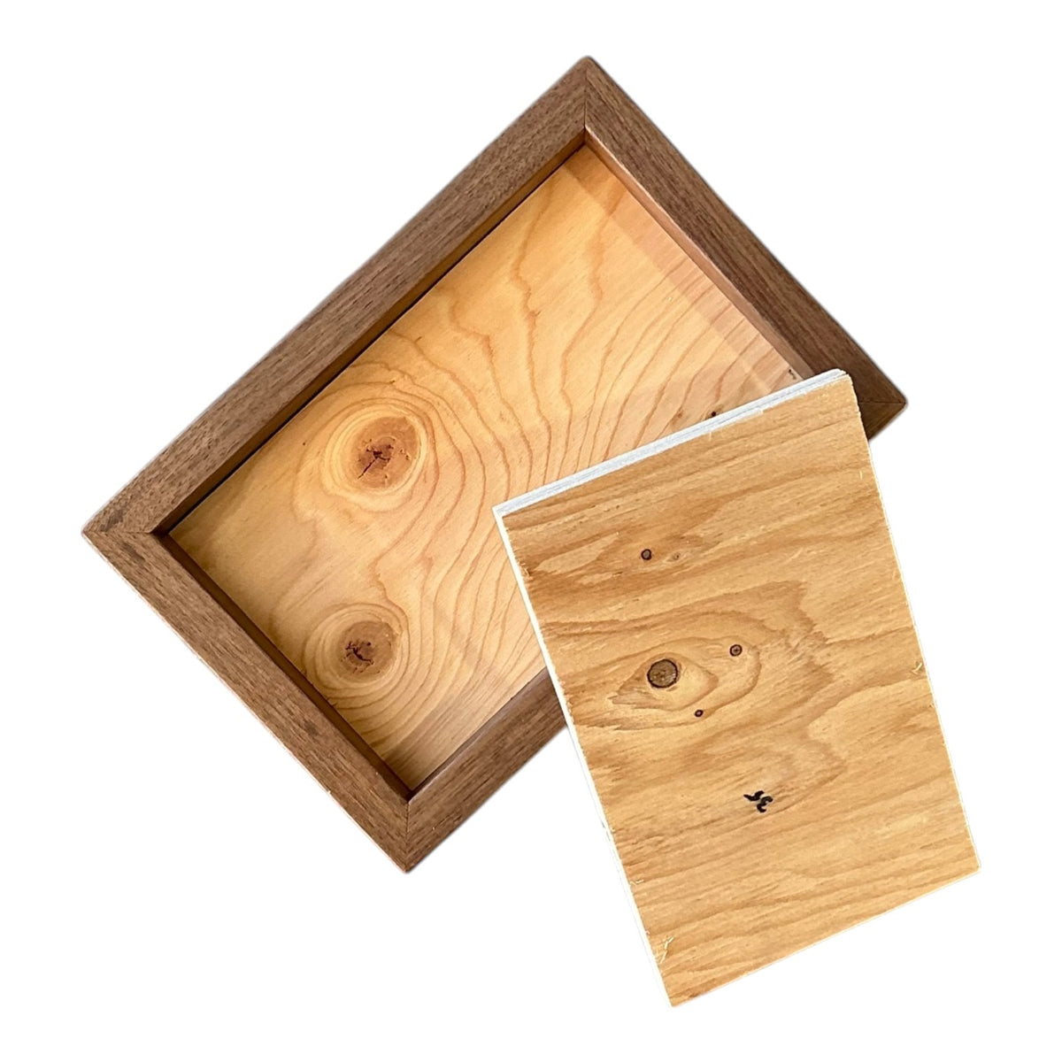 Rectangular Walnut Plaque with Insert