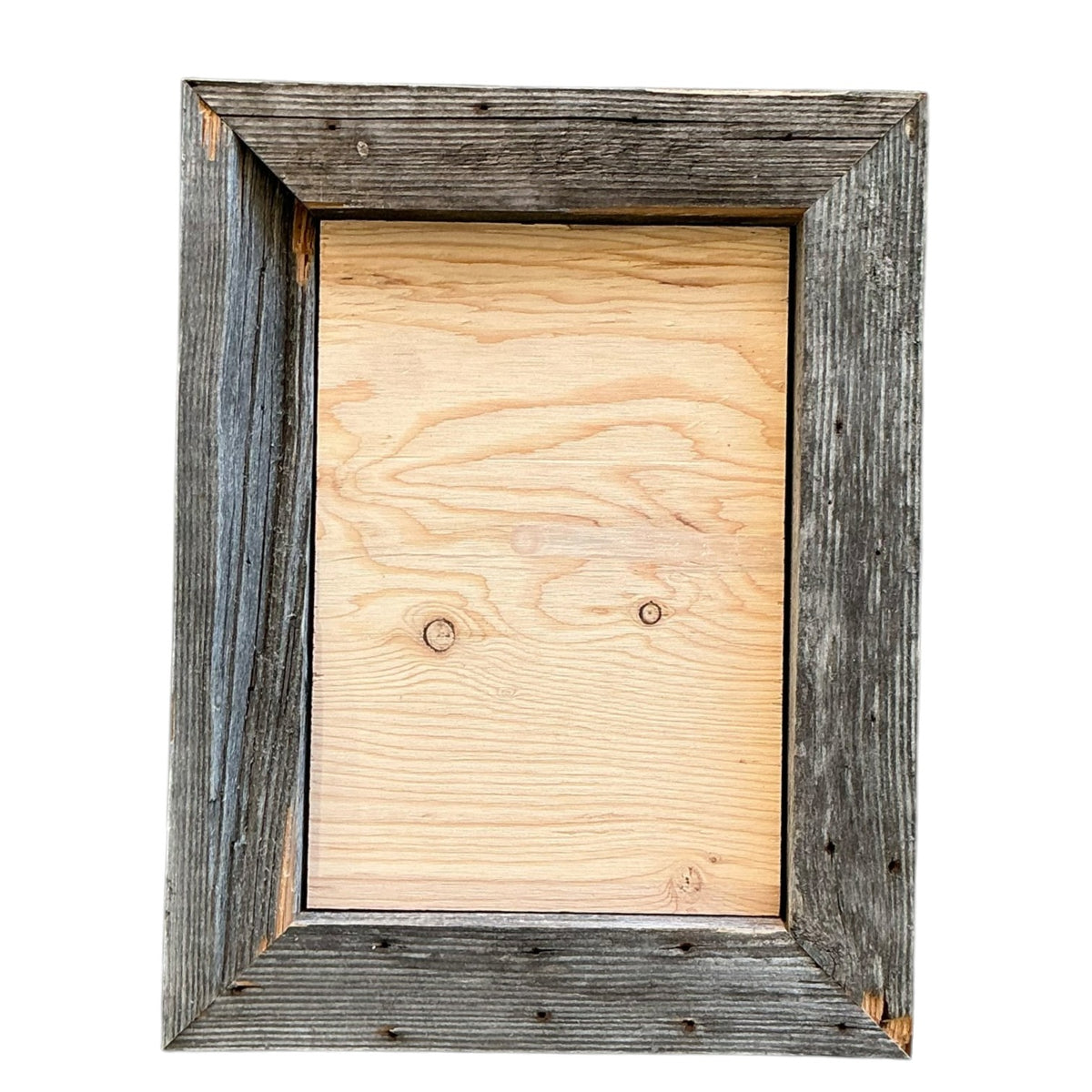 Rectangular Barn Wood Plaque with Insert